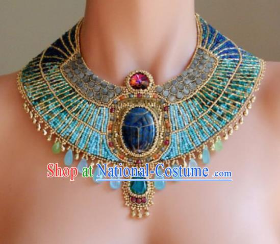 Traditional Egyptian Jewelry Accessories Ancient Egypt Gem Beads Necklace for Women