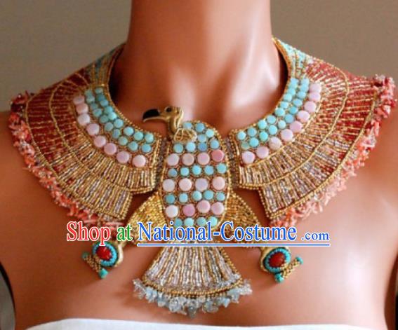 Traditional Egyptian Jewelry Accessories Ancient Egypt Gem Eagle Necklace for Women