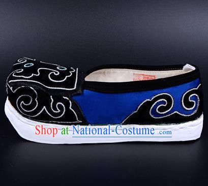 Professional Chinese Beijing Opera Cloth Shoes Ancient Traditional Embroidered Shoes for Women