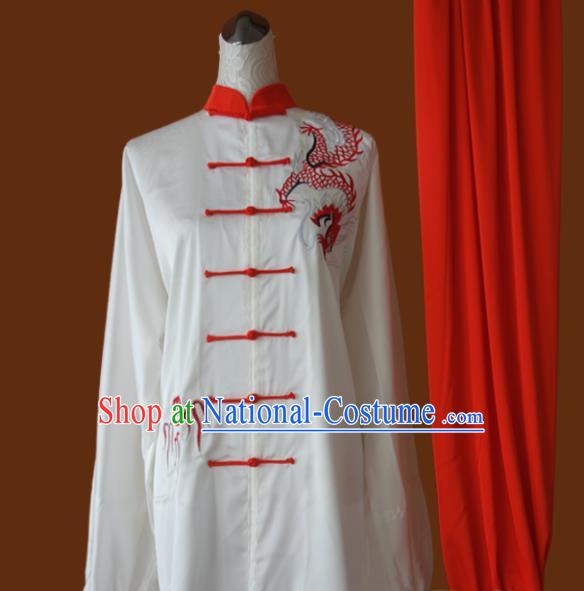 Top Grade Kung Fu Embroidered Costume Chinese Martial Arts Training Tai Ji Uniform for Adults