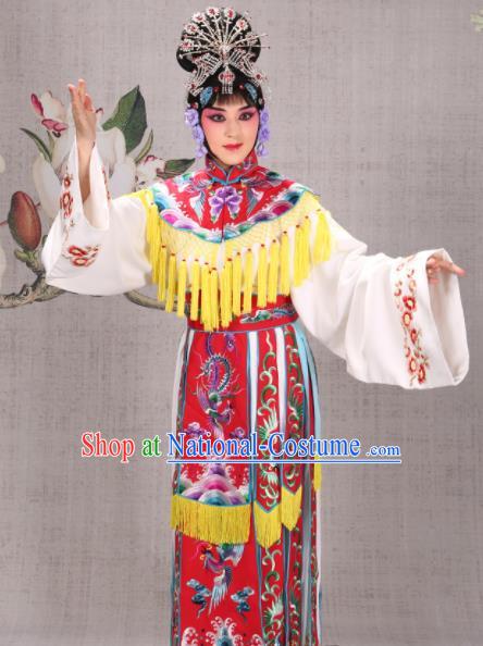 Professional Chinese Traditional Beijing Opera Actress Costume Ancient Princess Red Dress for Adults