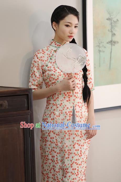 Chinese National Costume Traditional Classical Cheongsam Retro Qipao Dress for Women