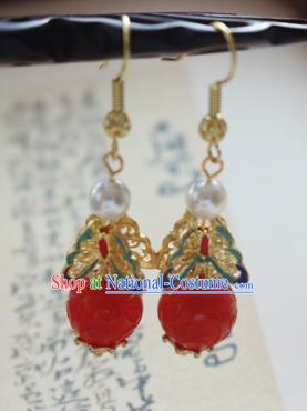 Chinese Ancient Traditional Handmade Earrings Classical Ear Accessories for Women