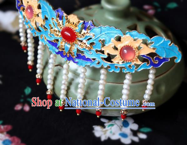 Chinese Ancient Handmade Palace Hair Crown Hairpins Traditional Classical Hair Accessories for Women