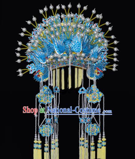 Chinese Beijing Opera Hair Accessories Ancient Princess Phoenix Coronet for Women