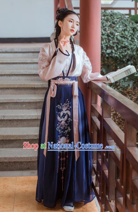 Chinese Traditional Tang Dynasty Nobility Lady Historical Costume Ancient Swordswoman Hanfu Dress for Women