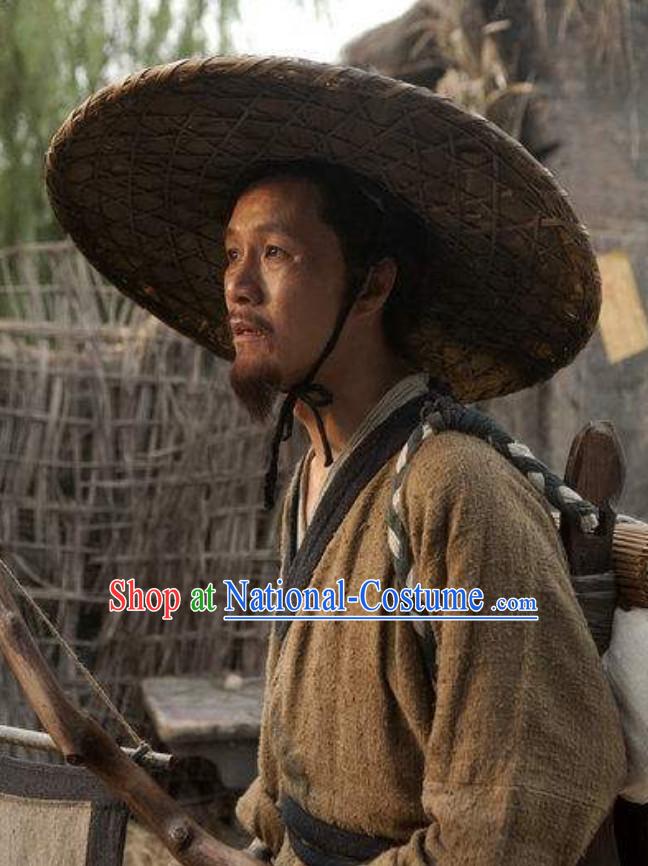 Handmade Ancient Chinese Doctor Bamboo Hat