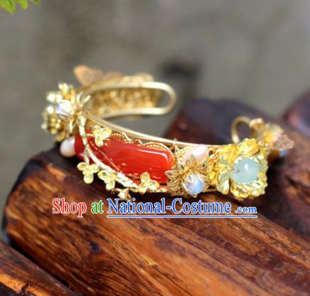 Top Grade Chinese Handmade Agate Bracelet Traditional Bride Jewelry Accessories for Women