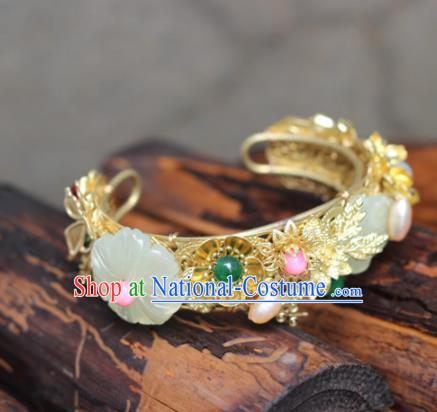 Top Grade Chinese Handmade Hanfu Bracelet Traditional Bride Jewelry Accessories for Women