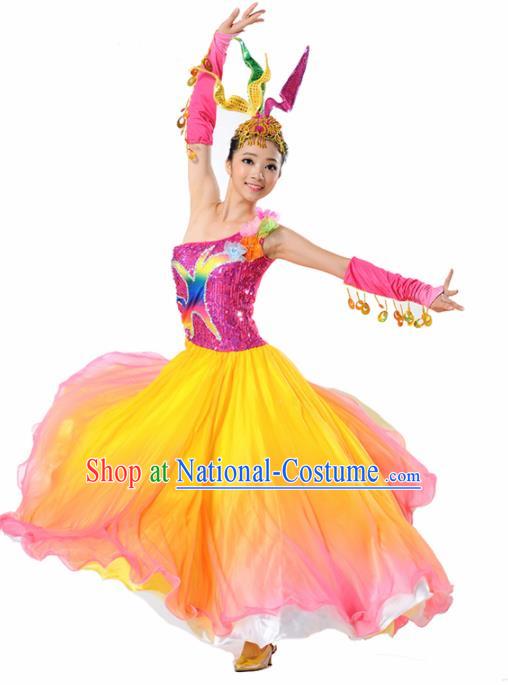 Chinese Traditional Chorus Dress Modern Dance Stage Performance Costume for Women