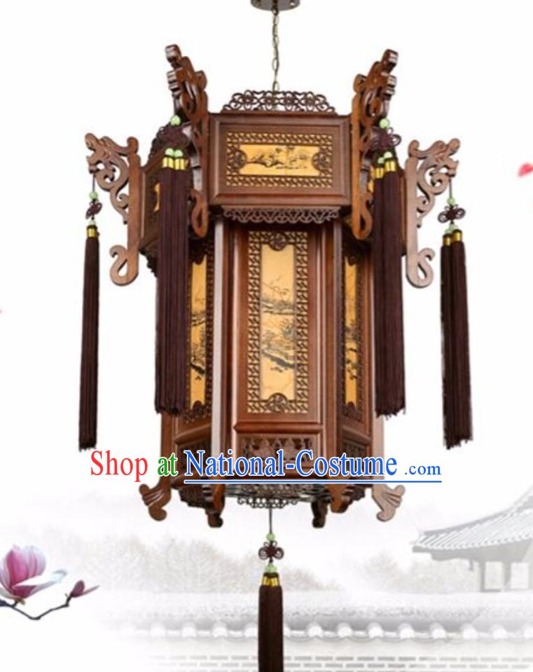 Ancient Chinese Style Wooden Palace Lantern