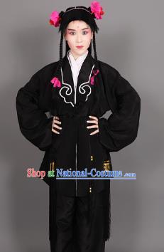 Chinese Traditional Peking Opera Clown Black Clothing Classical Beijing Opera Attendants Costume for Men