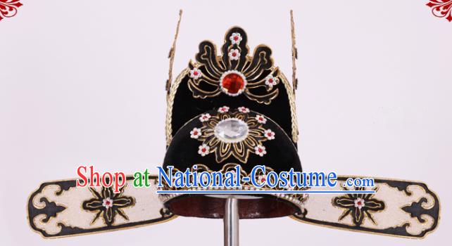 Chinese Traditional Peking Opera Niche Black Hat Classical Beijing Opera Scholar Headwear for Men