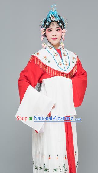 Chinese Traditional Peking Opera Peri Red Dress Classical Beijing Opera Actress Costume for Adults