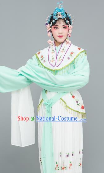 Chinese Traditional Peking Opera Peri Green Dress Classical Beijing Opera Actress Costume for Adults