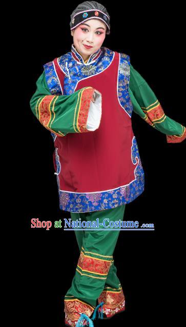 Chinese Traditional Peking Opera Old Women Clothing Classical Beijing Opera Matchmaker Costume for Adults