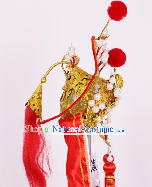 Chinese Traditional Peking Opera Female General Hat Classical Beijing Opera Headwear for Women