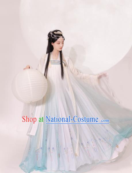 Chinese Traditional Tang Dynasty Princess Hanfu Dress Ancient Drama Peri Costume for Women