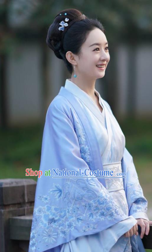 Chinese Ancient Hanfu Dress Drama The Story Of MingLan Song Dynasty Nobility Duchess Embroidered Historical Costume for Women