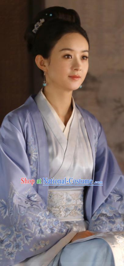 Chinese Ancient Hanfu Dress Drama The Story Of MingLan Song Dynasty Nobility Duchess Embroidered Historical Costume for Women