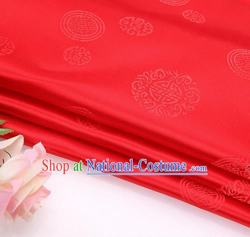 Asian Chinese Traditional Round Pattern Brocade Fabric Tang Suit Silk Fabric Material