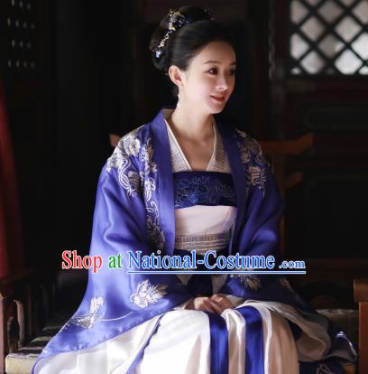 The Story Of MingLan Chinese Song Dynasty Nobility Mistress Historical Costume Ancient Contessa Embroidered Hanfu Dress for Women