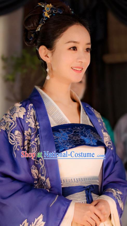 The Story Of MingLan Chinese Song Dynasty Nobility Mistress Historical Costume Ancient Contessa Embroidered Hanfu Dress for Women