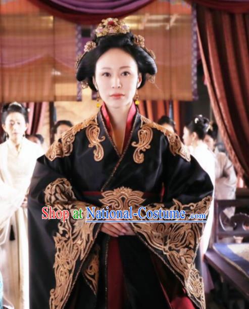 Chinese Drama The Story Of MingLan Ancient Song Dynasty Imperial Consort Embroidered Historical Costume for Women