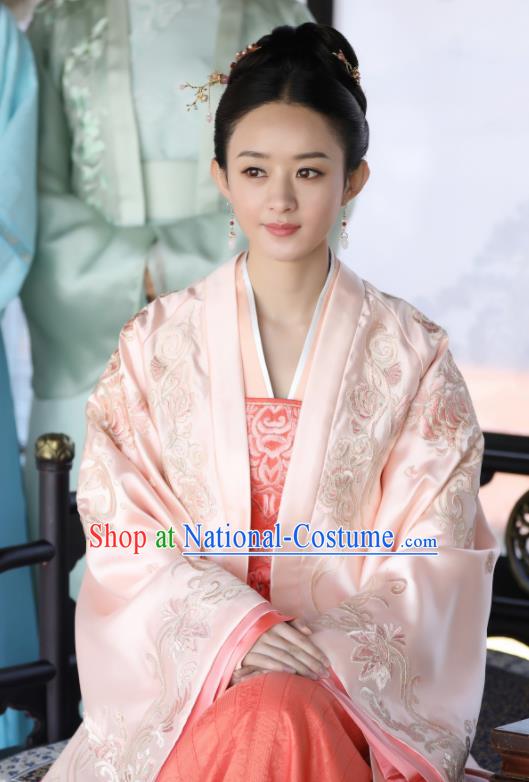 Drama The Story Of MingLan Chinese Ancient Song Dynasty Nobility Lady Embroidered Historical Costume for Women