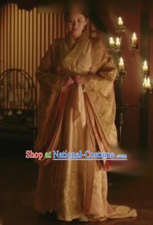 The Story Of MingLan Chinese Ancient Imperial Consort Embroidered Historical Costume for Women