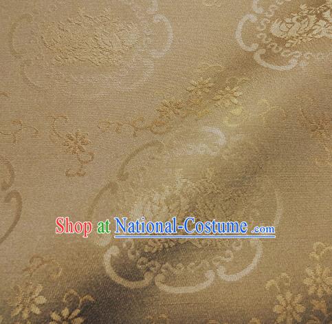 Asian Traditional Kimono Classical Phoenix Pattern Golden Damask Brocade Fabric Japanese Kyoto Tapestry Satin Silk Material