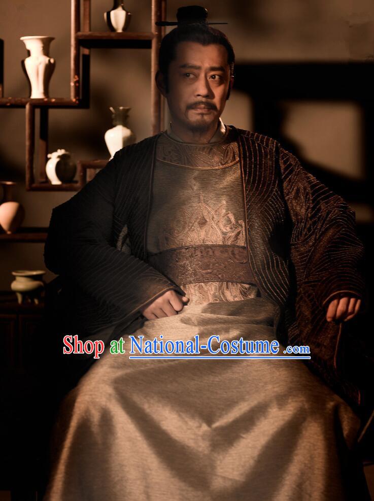 The Story Of MingLan Chinese Ancient Song Dynasty Officer Grandee Secretary Embroidered Costume for Men