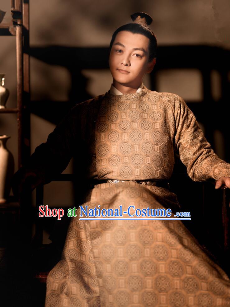 Drama The Story Of MingLan Chinese Ancient Song Dynasty Nobility Childe Embroidered Costume for Men