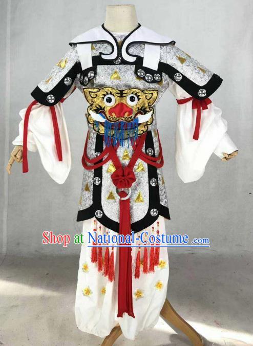 Chinese Traditional Beijing Opera Takefu Clothing Ancient Swordsman Tiger Costume for Men