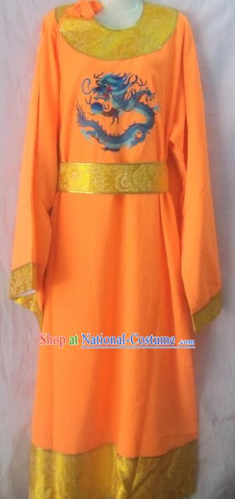 Chinese Traditional Beijing Opera Eunuch Yellow Robe Peking Opera Costume for Men