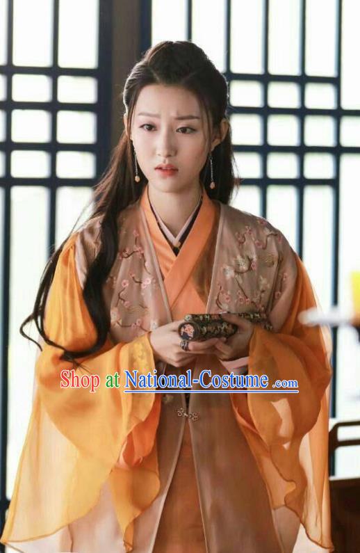 Chinese Ancient Palace Princess Hanfu Dress Drama Zhao Yao Swordswoman Traditional Embroidered Costume for Women