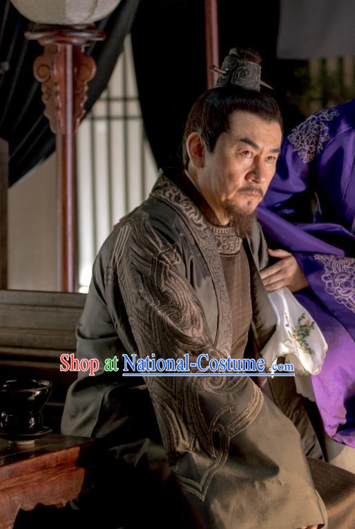 Chinese Song Dynasty Nobility Marquis Embroidered Clothing Drama The Story Of MingLan Ancient General Replica Costume for Men