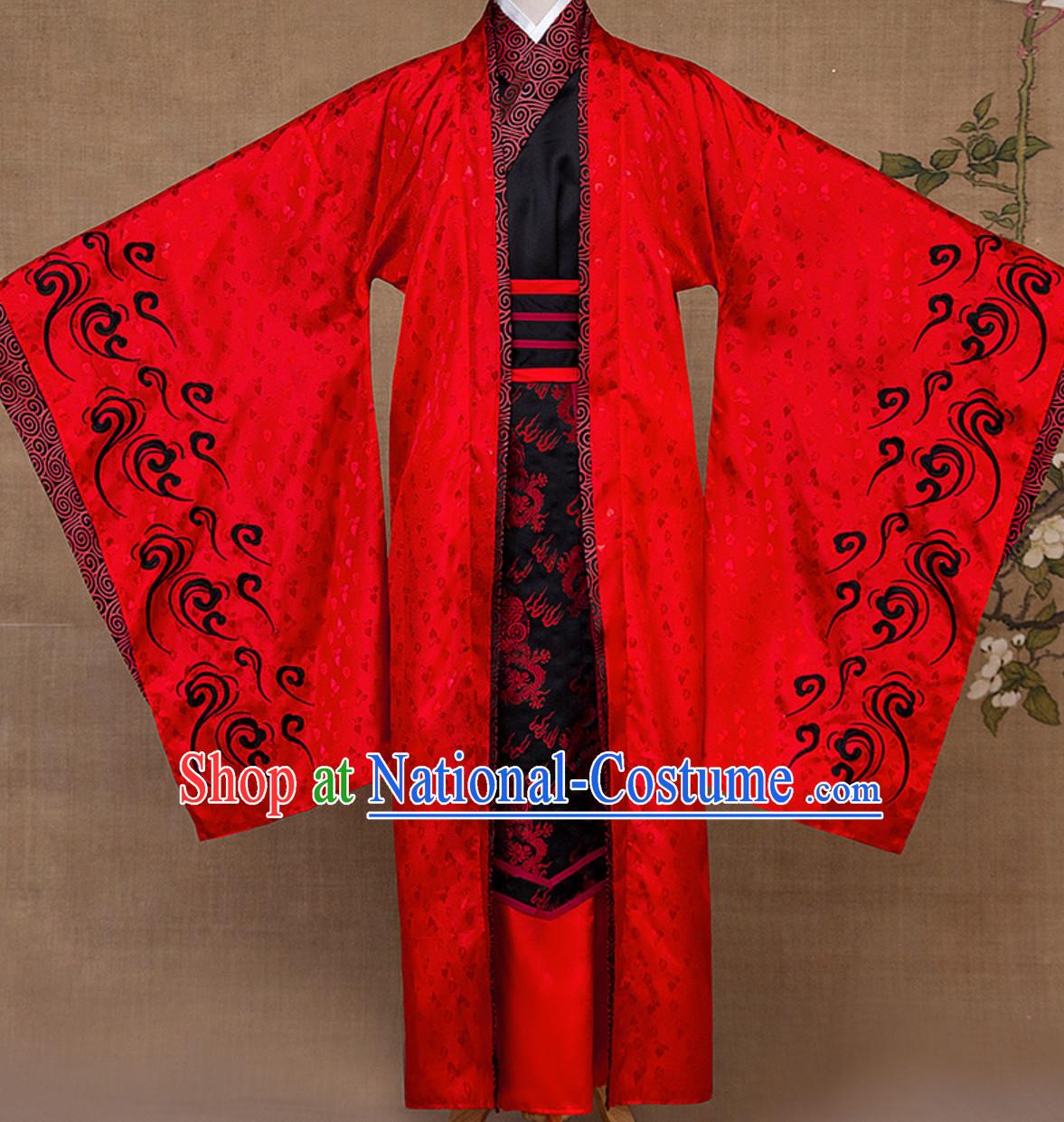 Ancient Chinese Emperor Royal Dress Complete Set