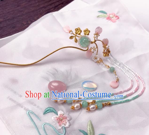 Chinese Ancient Princess Hairpins Tassel Step Shake Traditional Hanfu Hair Accessories for Women