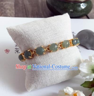 Chinese Traditional Hanfu Accessories Ancient Princess Hanfu Jade Bracelet for Women