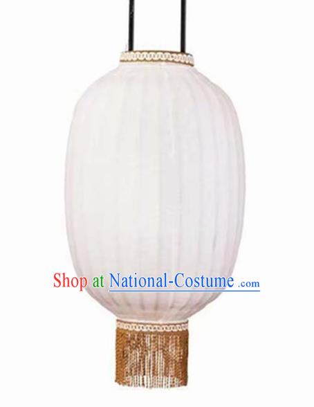 Chinese Traditional Handmade Bamboo Weaving Lantern 32 Inch White Lampbrella Palace Lanterns