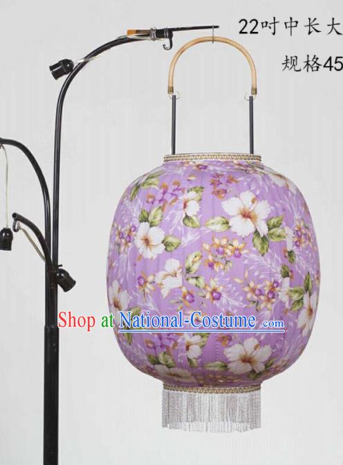 Chinese Traditional New Year Hanging Lantern Handmade Purple Palace Lanterns