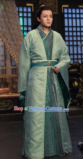 Chinese Ancient Nobility Childe Clothing Traditional Sui Dynasty Prince Embroidered Historical Costume for Men