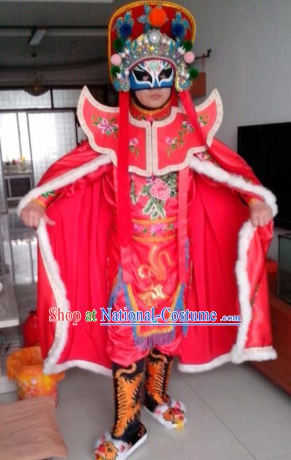 Chinese Beijing Opera Pink Clothing Traditional Sichuan Opera Face Changing Costume for Adults