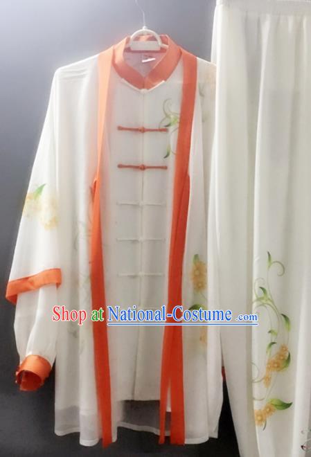 Chinese Traditional Kung Fu Costume Martial Arts Competition Tai Chi Printing Clothing for Women