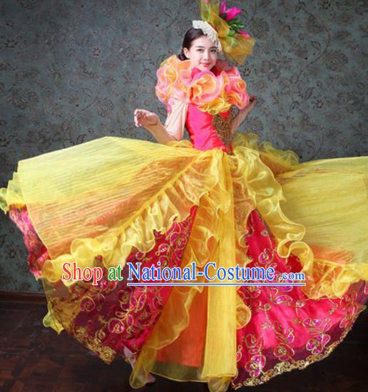 Chinese Traditional Spring Festival Gala Dance Costume Opening Dance Modern Dance Dress for Women