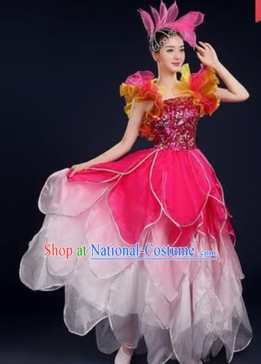 Chinese Traditional Opening Dance Dress Spring Festival Gala Stage Performance Costume for Women