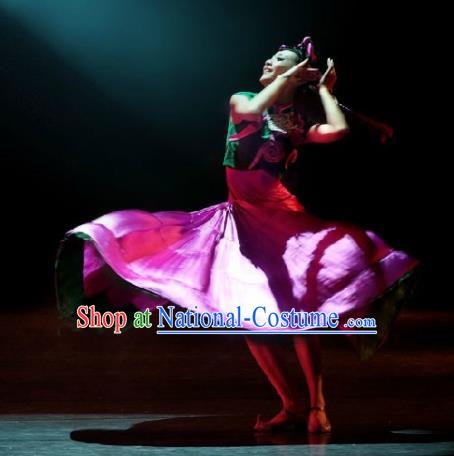 Chinese Traditional Dance Clothing Classical Dance Stage Performance Costume for Women