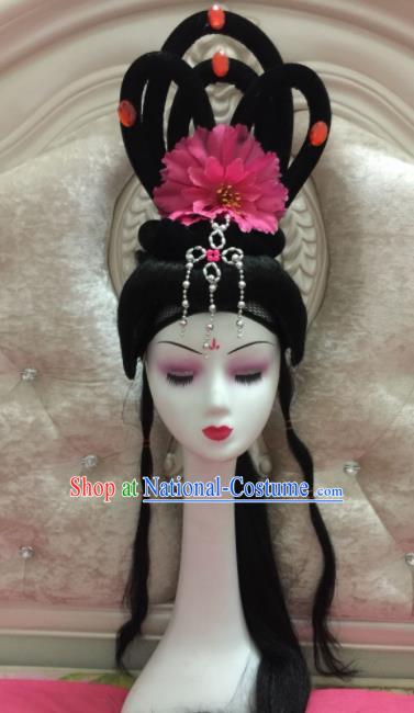 Chinese Traditional Beijing Opera Peri Wig Sheath Peking Opera Peri Hair Accessories for Women