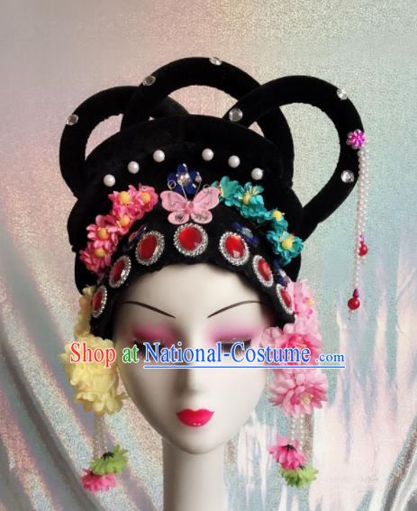 Chinese Traditional Beijing Opera Wigs and Hairpins Peking Opera Peri Hair Accessories for Women